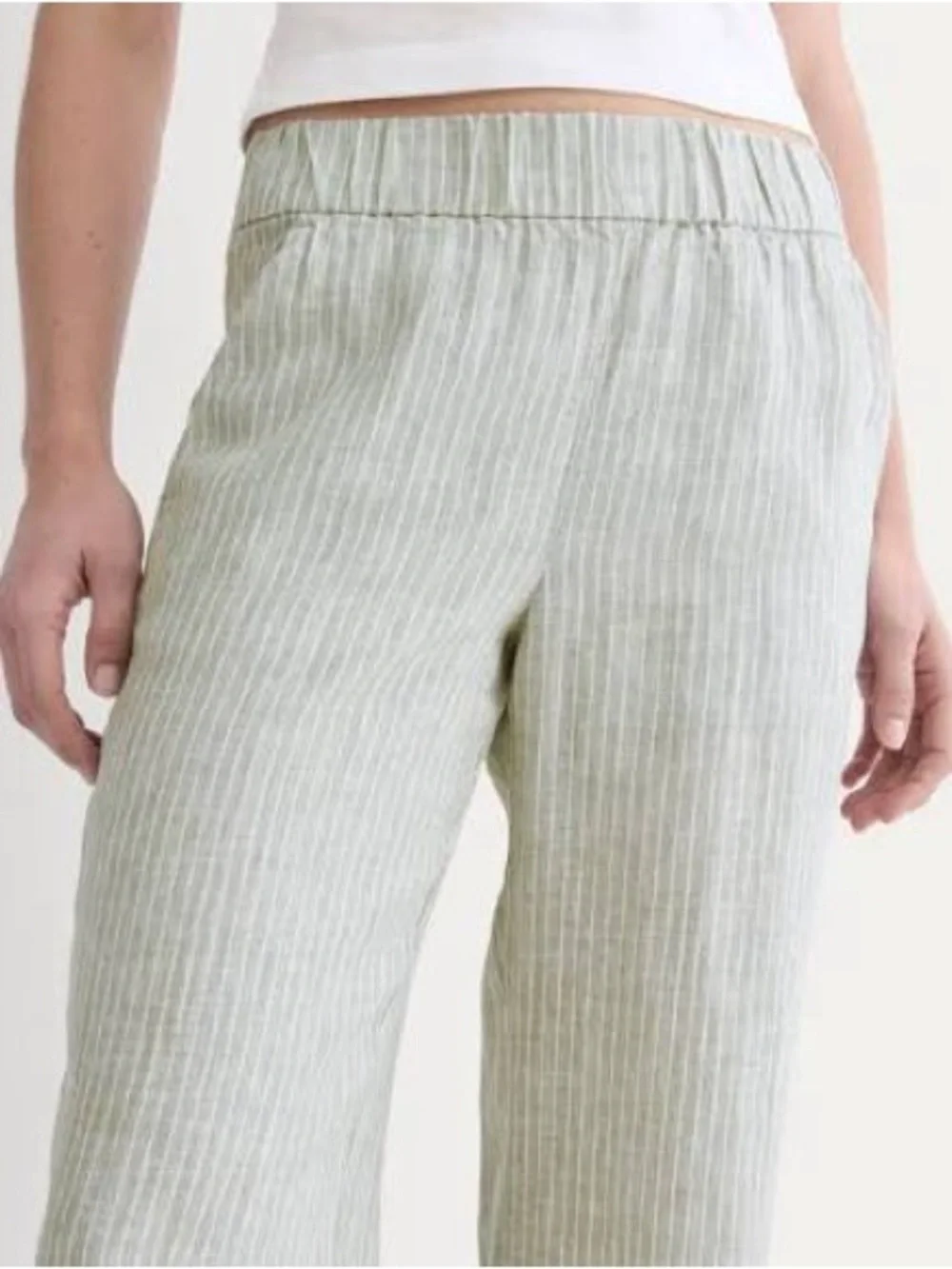 Everlane Striped Linen Easy Pant